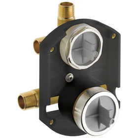 Delta Multichoice universal integrated shower diverter front view for flexible control.
