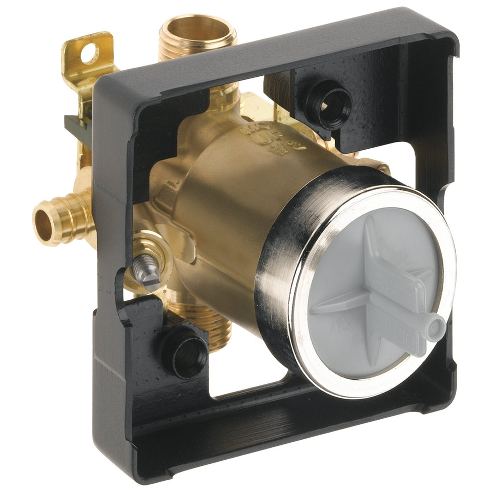 Delta MultiChoice universal valve body assembly for flexible shower upgrades.
