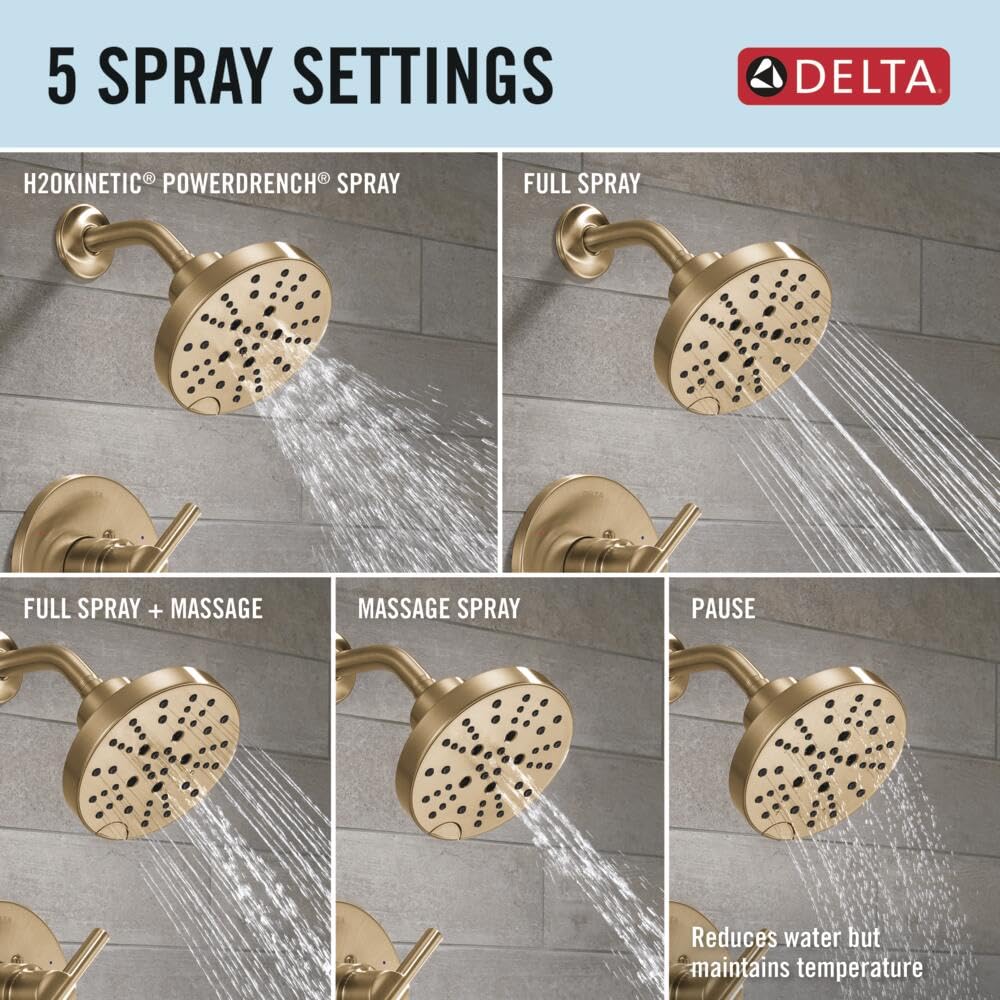 Delta Nicoli Touch-Clean holes allow quick mineral wipe-down and refresh.