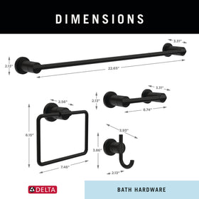 Delta Nicoli bath set in box simplifies DIY installation.