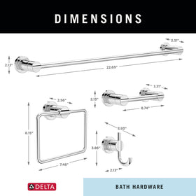 Delta Nicoli installation hardware included for simple setup