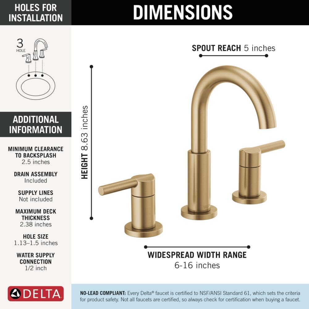 DELTA Nicoli durable valve ensures smooth handle operation over time.