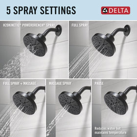 Delta Nicoli corrosion-resistant matte black finish stays sleek in humidity