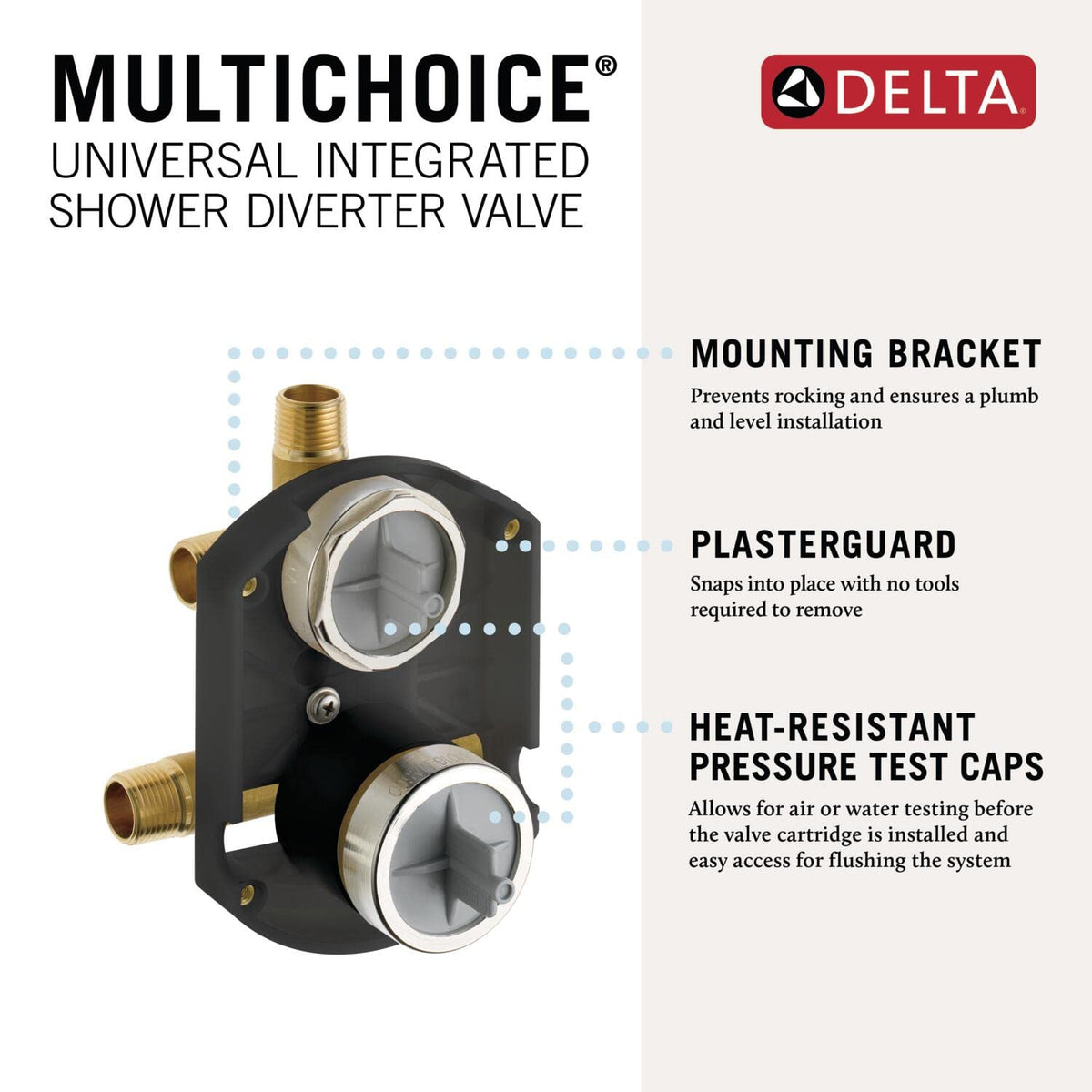 Delta one-piece forged valve body showcasing durability and reliable performance.