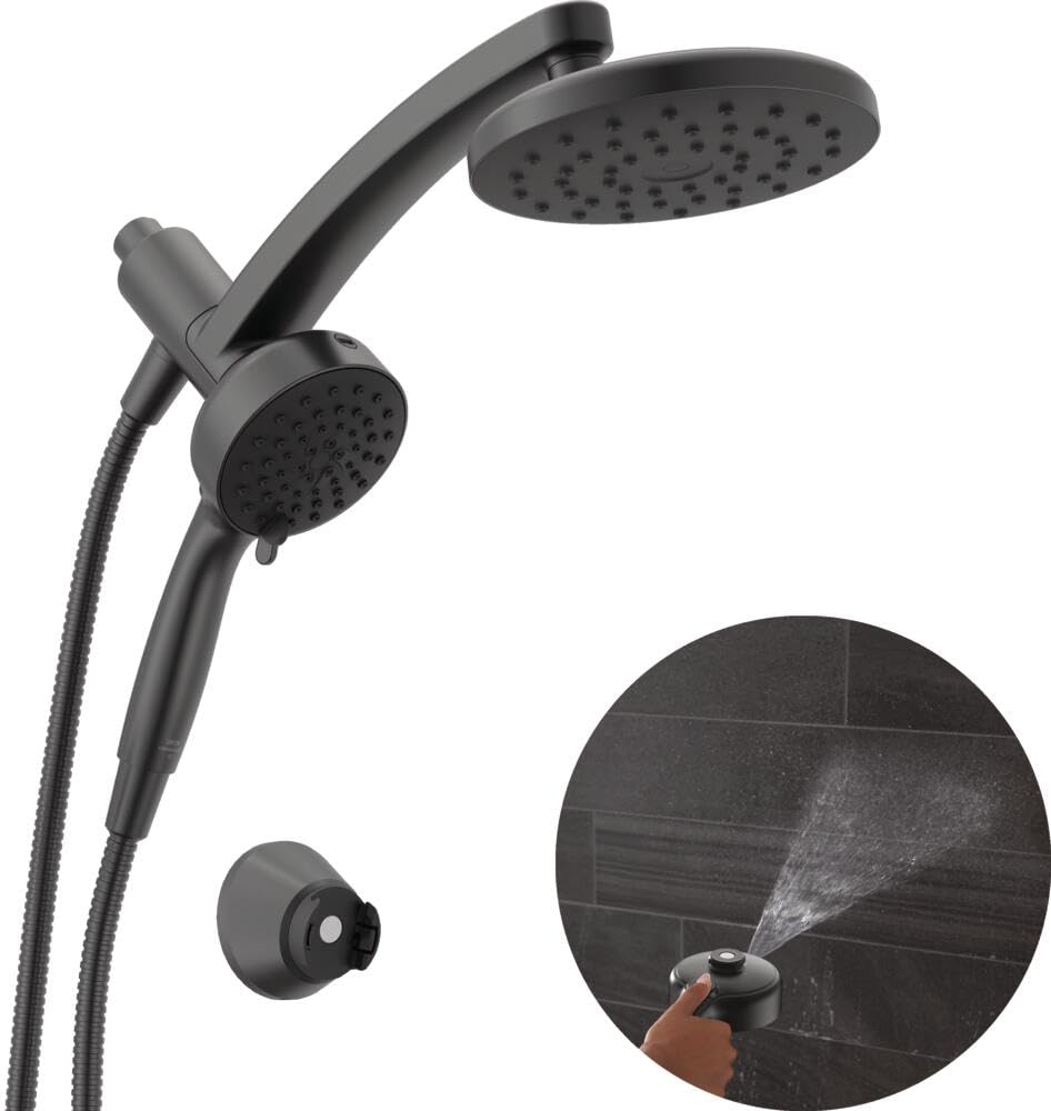 Delta PivotPro 7-inch raincan with 360-degree pivot for a customizable shower