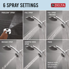 Delta PivotPro SureDock handheld simplifies targeted rinsing and reach.
