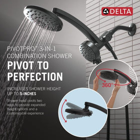 Delta PivotPro ProClean high-pressure spray for thorough cleansing