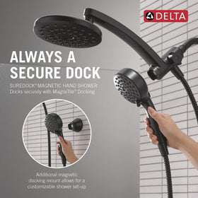 Delta PivotPro six spray settings for versatile bathing options