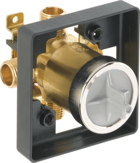 Delta R10000-UNBX universal valve body ready for flexible shower upgrades.