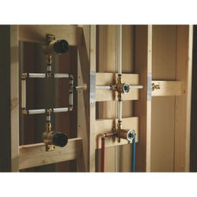Delta R11000 brass construction emphasizes long-term durability for remodels.