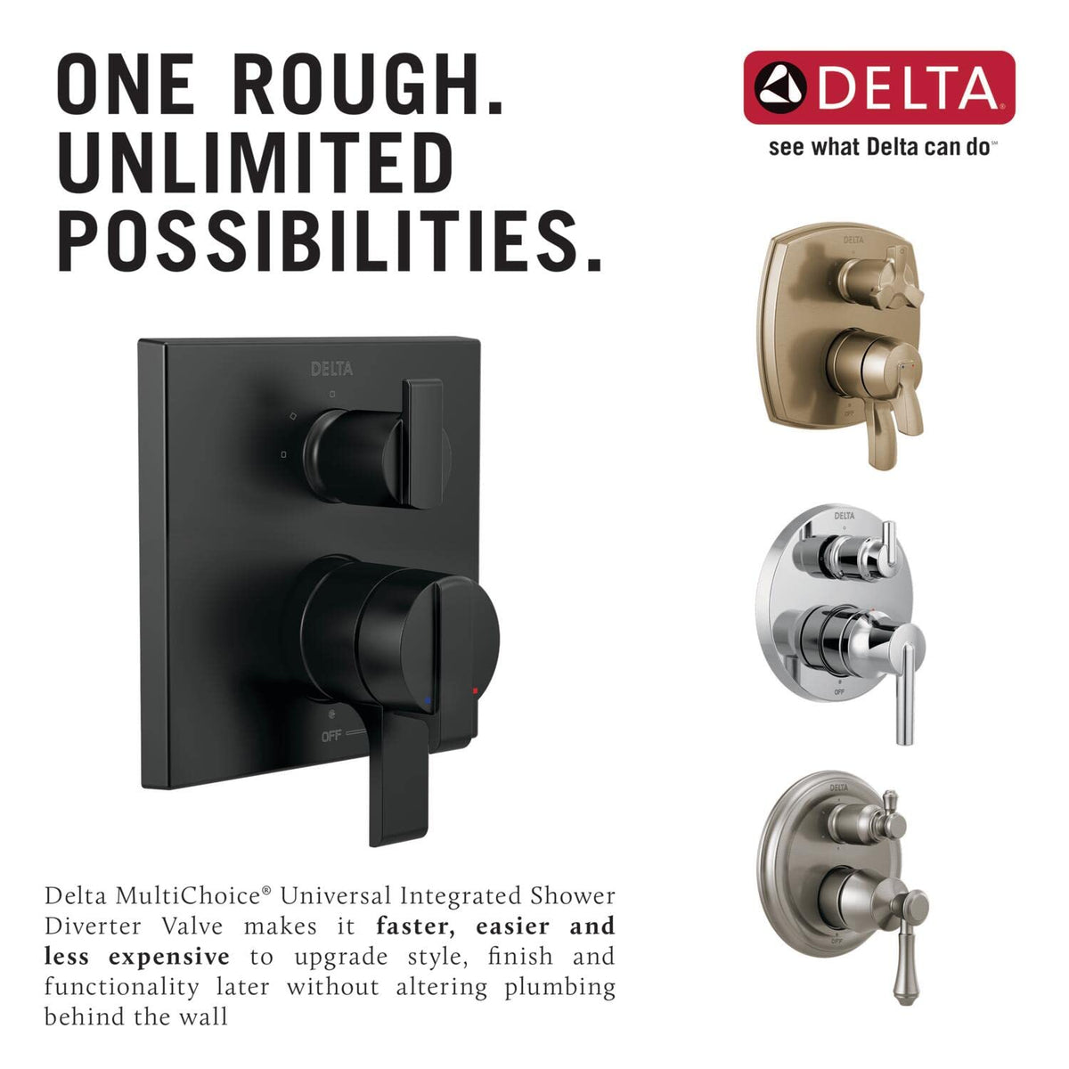 Delta R22000 pressure balance monitor maintains safe water temperature