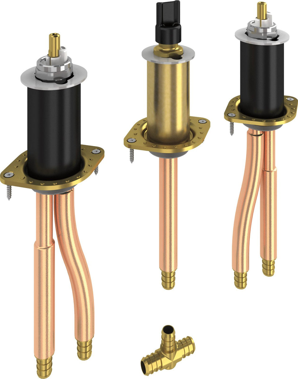 DELTA R2707 rough-in valve for Roman tubs enables flexible installation