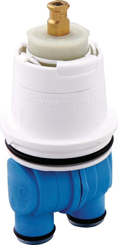 Delta RP19804 cartridge assembly close-up for precise tub and shower temperature control.