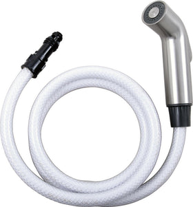 Delta RP60097SS spray head and hose assembly in Brilliance Stainless for simple replacement.