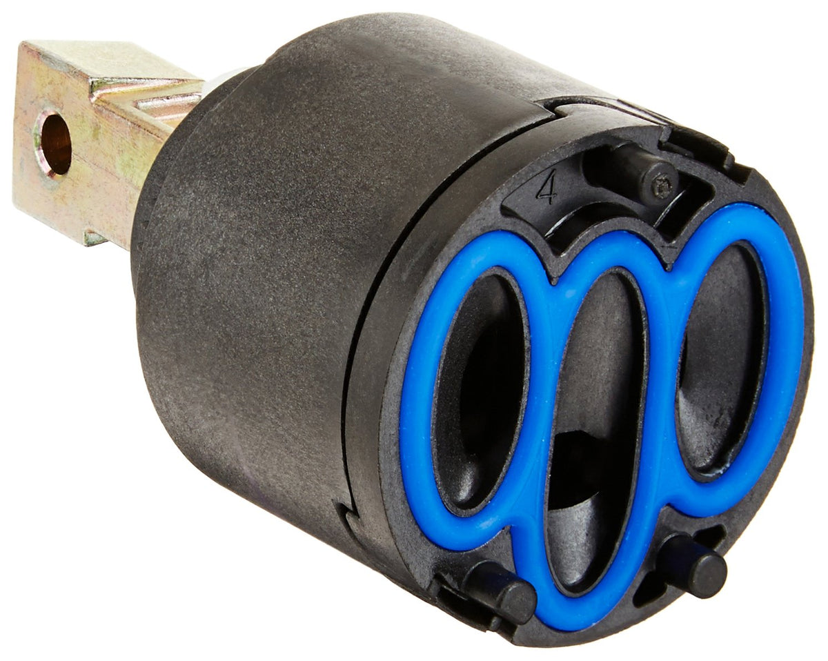 Delta RP73000 chrome valve cartridge for single-handle faucets, enhancing durability and ease of maintenance.