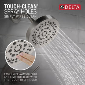 Delta Saylor 14 Series monitor valve component ensures steady temperature during use.