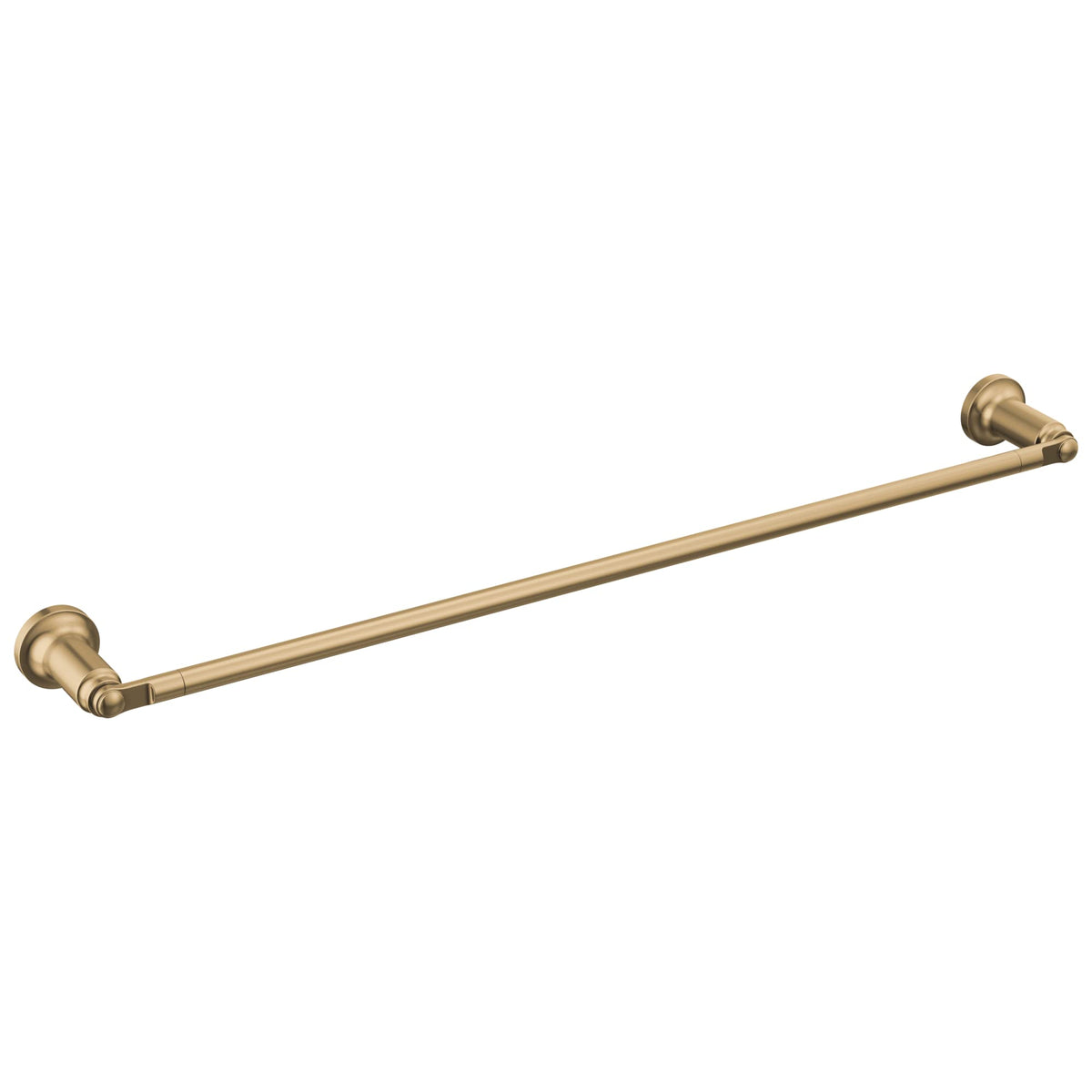 Delta Saylor 24-inch towel rack mounted on a bathroom wall for convenient storage.