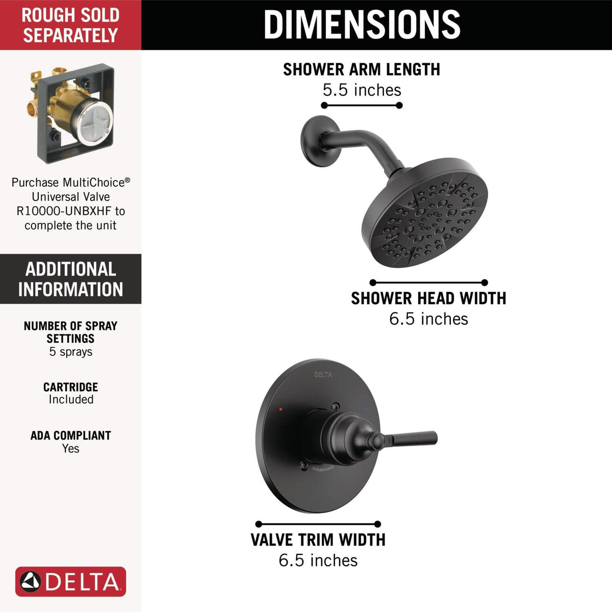 Delta Saylor monitor valve cartridge close-up demonstrates temperature balance feature