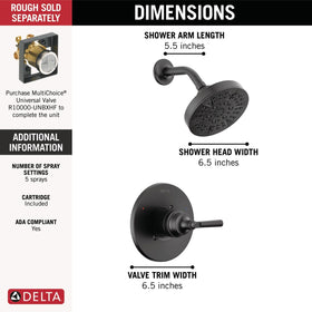 Delta Saylor monitor valve cartridge close-up demonstrates temperature balance feature