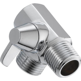 Delta shower arm diverter chrome installed for easy head-to-hand switching