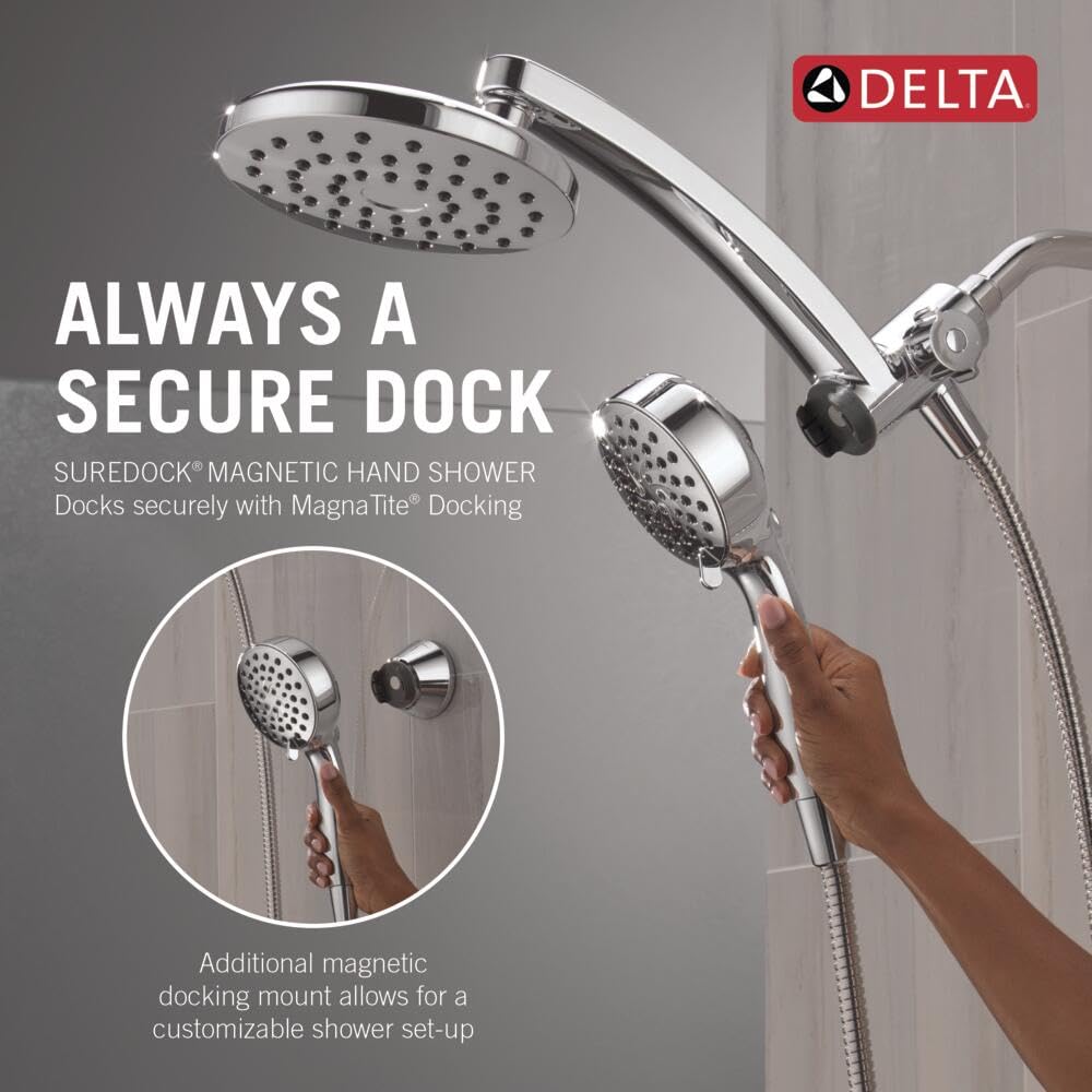 Delta PivotPro six spray settings for customizable showers