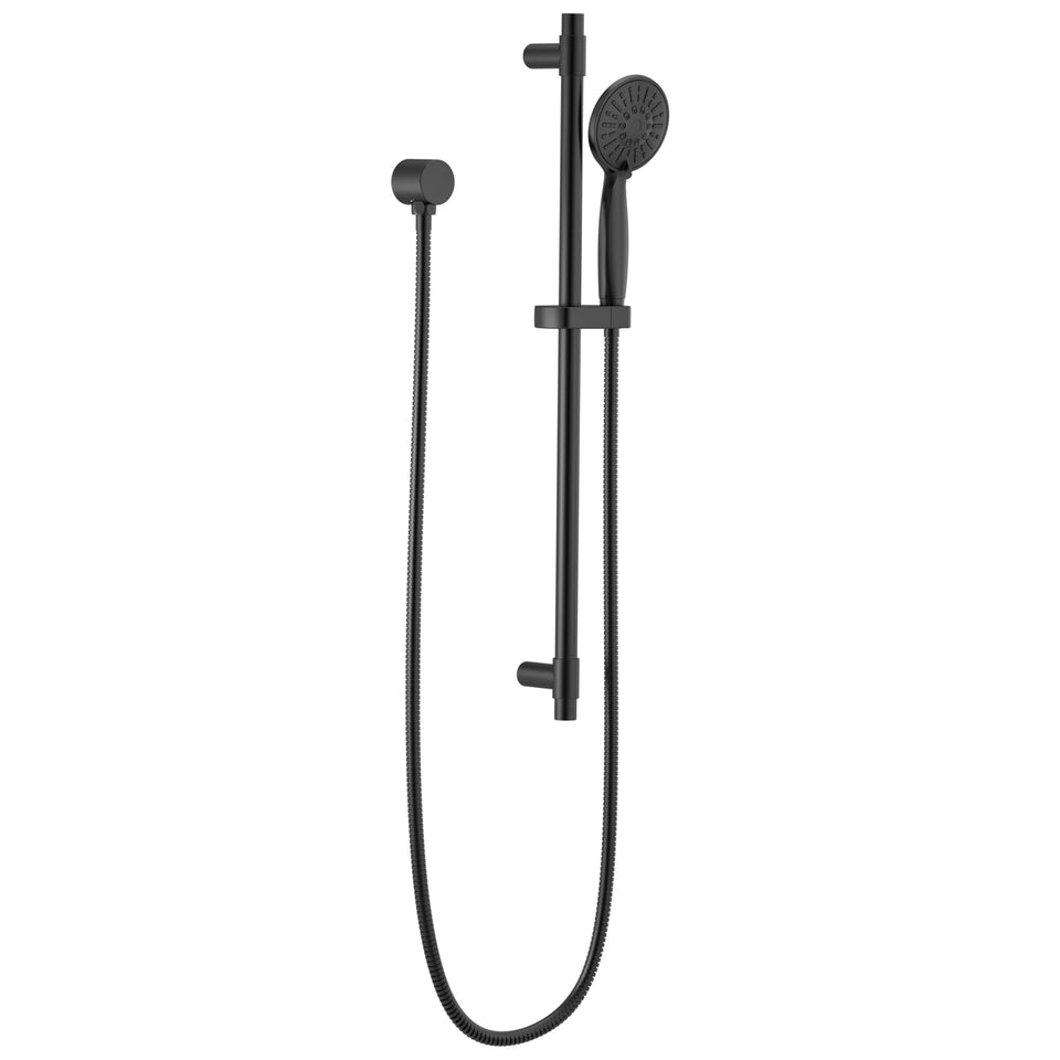 Delta slide bar handheld shower with hose enables flexible rinsing and control