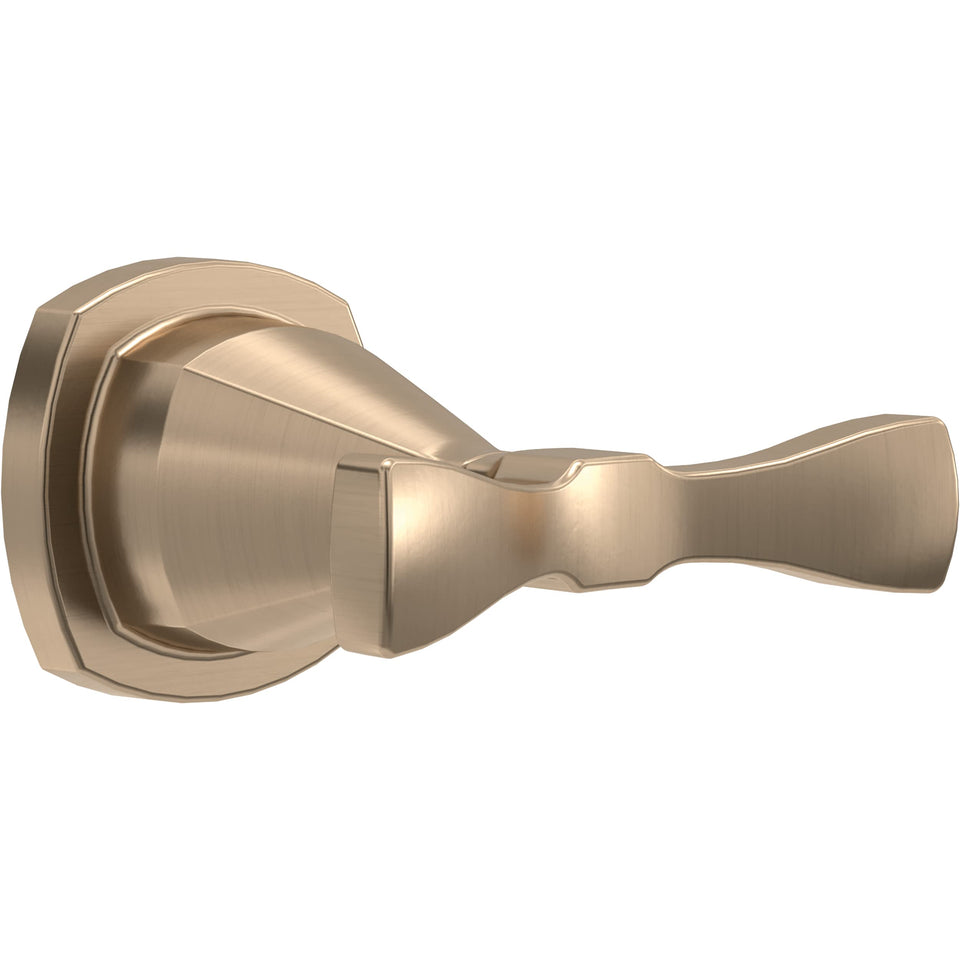 Delta Stryke double towel hook champagne bronze wall mount for towels