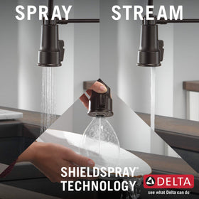 Delta Theodora Pro Style DIAMOND Seal system reduces leak points