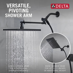 Delta three-way diverter to switch rain head and handheld