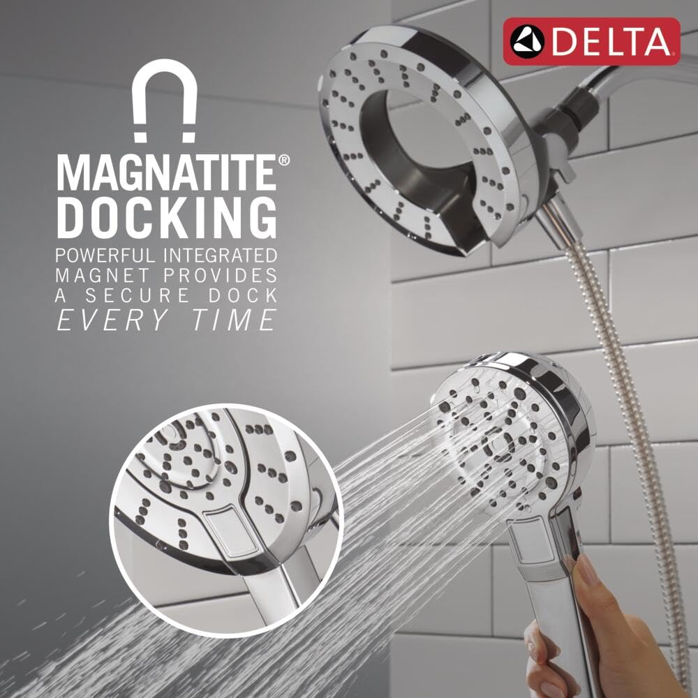 Delta Touch-Clean spray holes wipe away mineral residue.