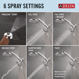 Delta Touch-Clean spray holes for easy mineral buildup removal