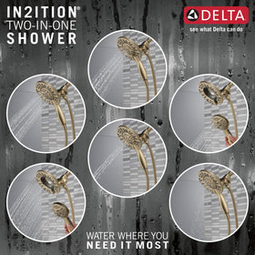 Delta Touch-Clean spray holes allow quick removal of mineral buildup.