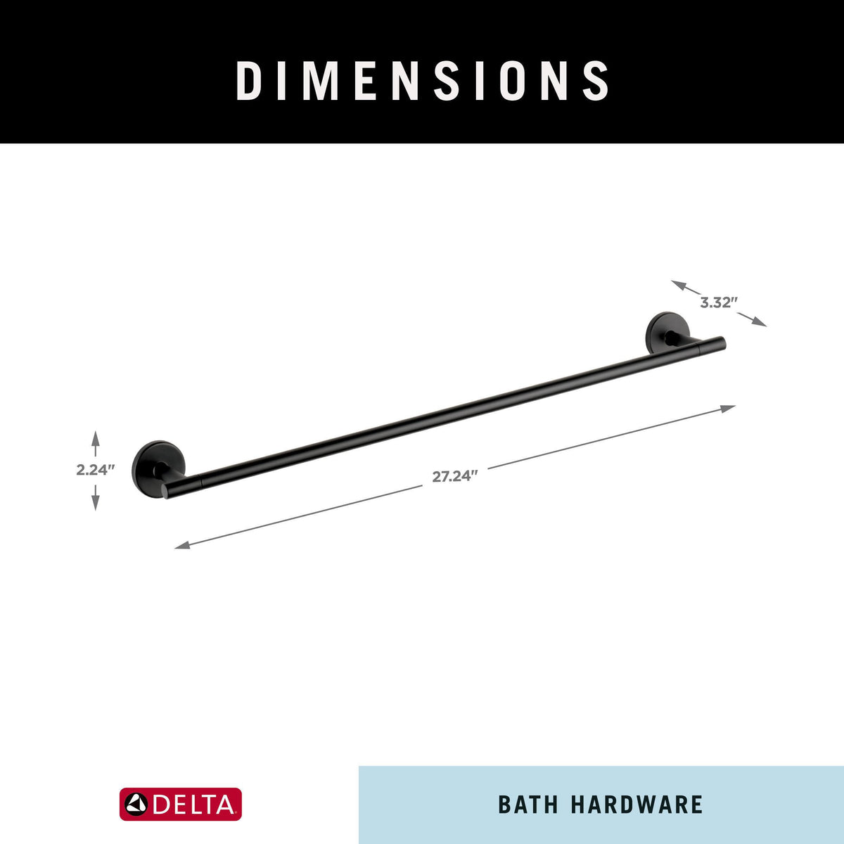 Delta towel rack used in a kitchen for dish towels in a contemporary space.