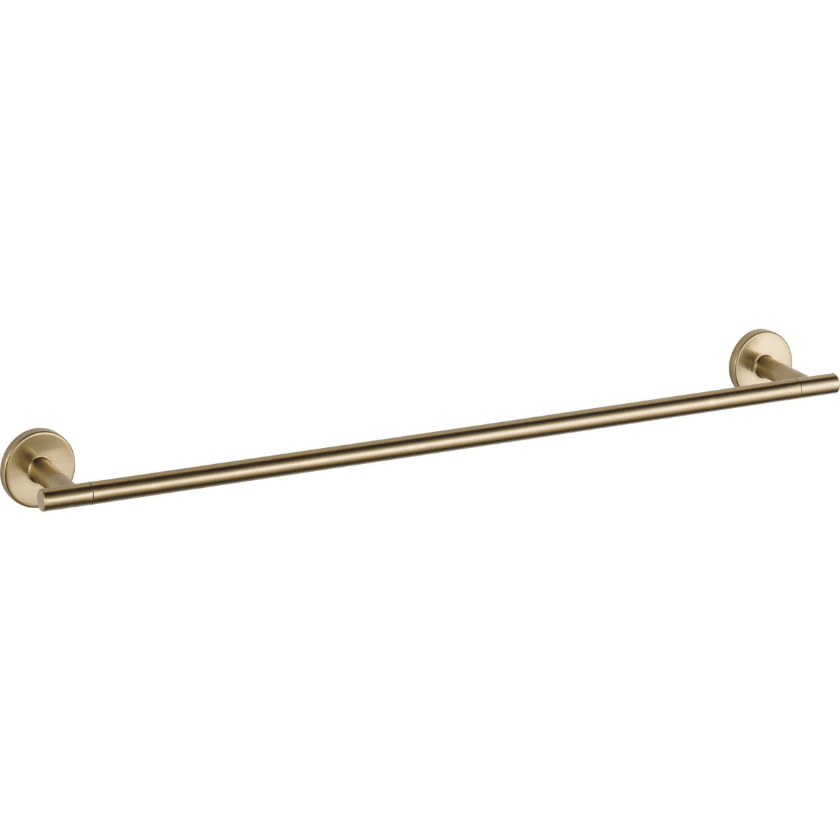 Delta Trinsic 24-inch towel bar in champagne bronze showcases durable zinc die-cast construction.