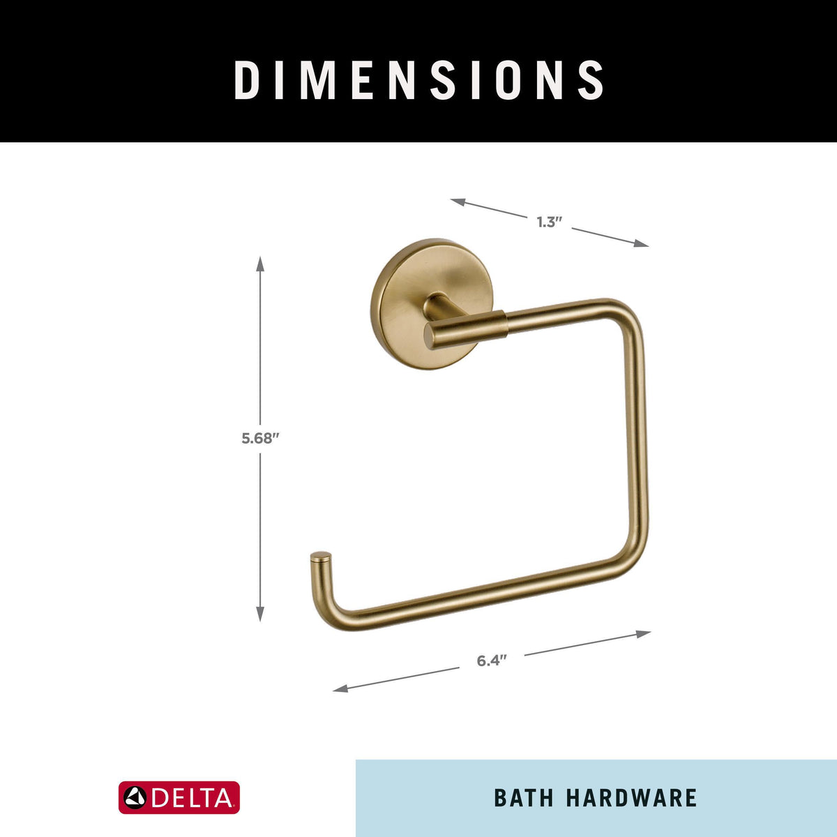 Lifetime limited warranty on Delta Trinsic hardware for peace of mind