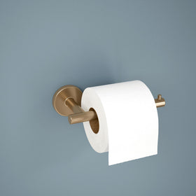 Delta Trinsic minimalist design enhances any modern bathroom with a tidy, uncluttered look.