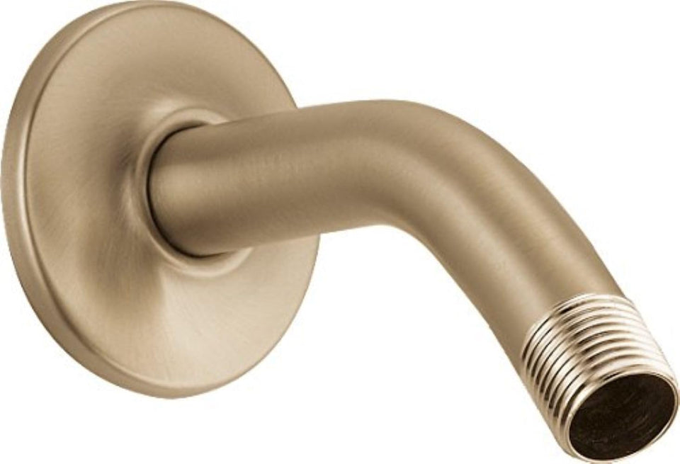 Delta U4993-CZ shower arm 6-inch for versatile mounting.