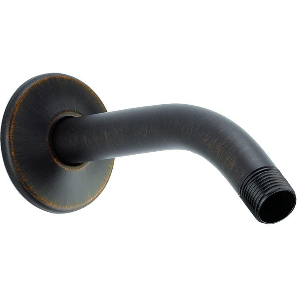 Delta U4993-RB 6 inch shower arm in Venetian Bronze for reliable head positioning.