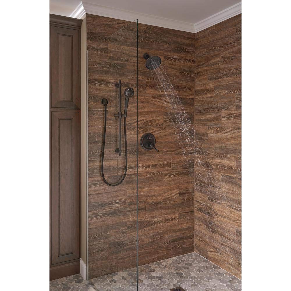 Delta U4993-RB flange in Venetian Bronze completing the look and seal.