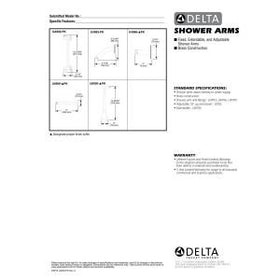 Delta U4999-CZ flange offers secure ceiling-mount support with timeless champagne bronze finish.