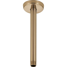 Delta U4999-CZ shower arm highlights champagne bronze finish for a coordinated bathroom look.
