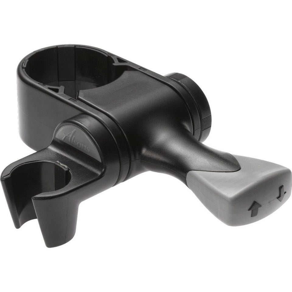 Delta U6300 ADA grab bar handshower mount in black for stable shower support.