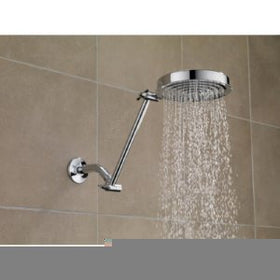 Delta UA902-PK extended length arm fully extended enhances shower reach.