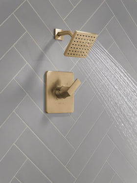 Delta Velum 14 Series brushed gold handle for modern control