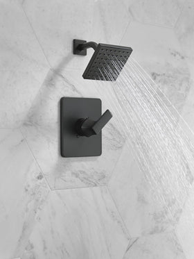 Delta Velum 14 Series matte black handle close-up shows precise control