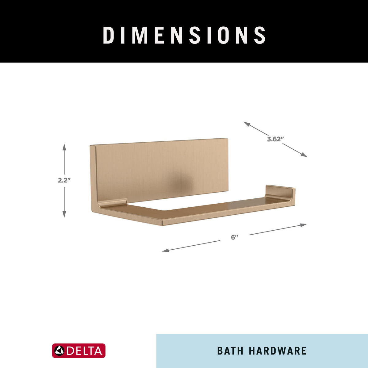 Corrosion-resistant Delta Vero finish resists wear in moisture-rich spaces