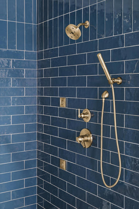 DELTA 90-degree wall elbow supports precise hand shower alignment and clean installation.