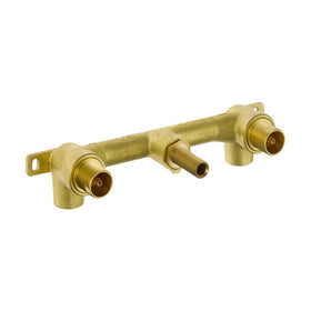 Delta wall-mount rough-in valve with 8-inch center spacing for easy behind-wall installation.