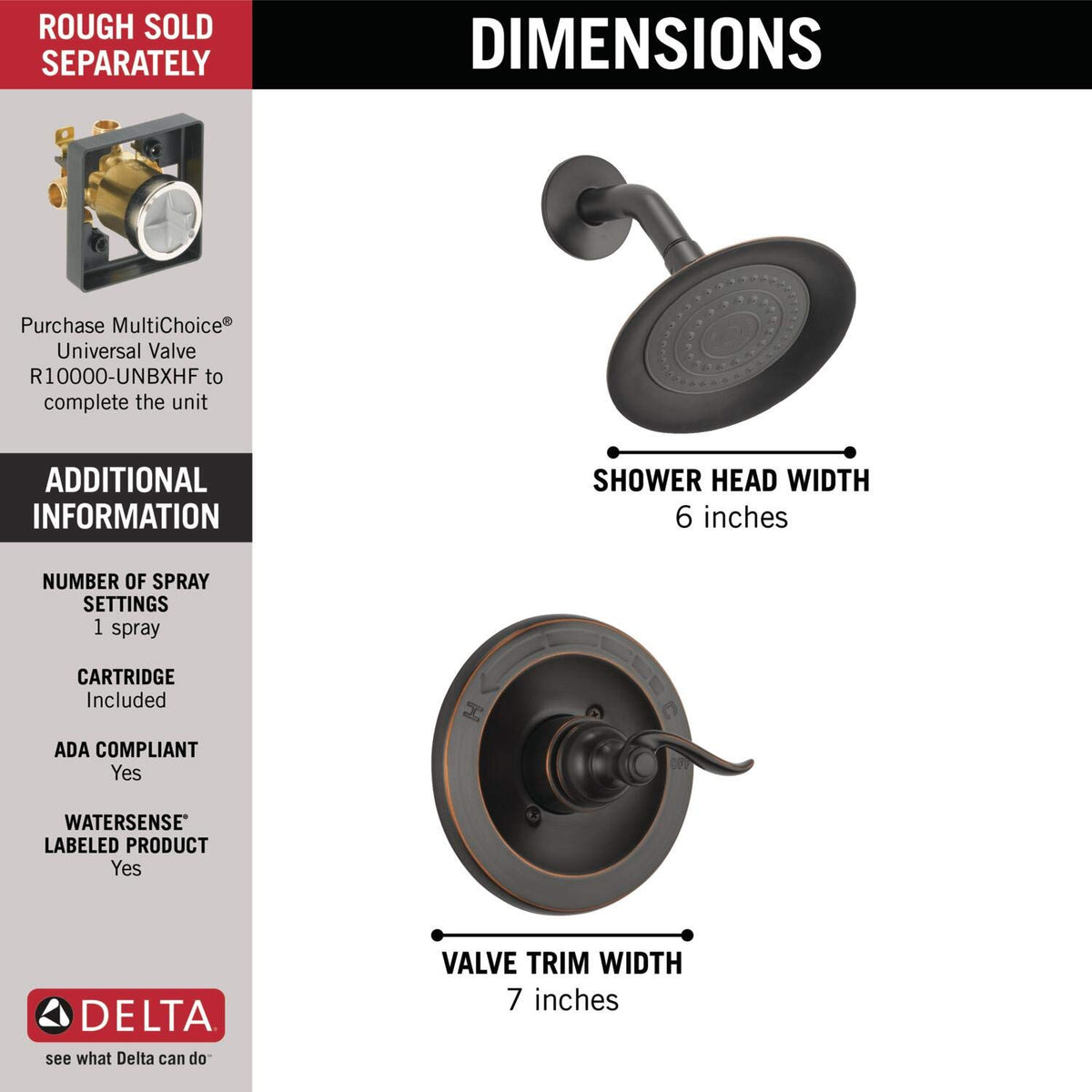 Delta Windemere bronze handle close-up showing textured grip and elegance.