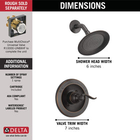 Delta Windemere bronze handle close-up showing textured grip and elegance.